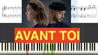 Vitaa & Slimane Avant toi Piano Tutorial Instrumental Cover