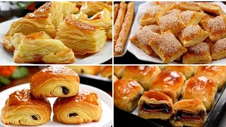 4 easy ways to make puff pastry for beginners. Homemade puff pastry. Quick and different!