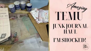 Amazing Temu Haul | Junk Journal Supplies | I’m SHOCKED
