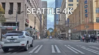 Driving Downtown - Seattle 4K - USA