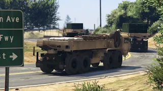 The Fighter jets airstrike to distroyed military convoy | Gta-5