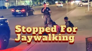 Two Detained, One arrested. #filmthepolice #cops #copwatch #arrest #jaywalking