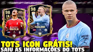 ICONS TOTS GRÁTIS P/ TODOS!😨🔥 SAIU TUDO SOBRE O EVENTO TOTS FC MOBILE