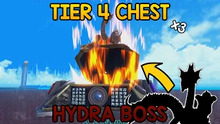 Getting Tier 4 Chest from Hydra Boss | King Legacy