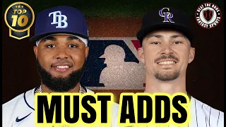 ⚾️ TOP 10 MUST ADD HITTERS in Fantasy Baseball this week! ⚾️