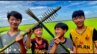 Anh Ba Phải | Chế Tạo Dụng Cụ Đi Sinh Tồn & Cả Ngày Sinh Tồn Ngoài Đồng |  Survival Challenge