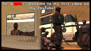 5 Heavily Armed Police vs 1 Youtubery Boi | GTA:SA Random User Made DYOM Mission Speedruns