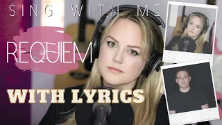 REQUIEM w/ lyrics | DEAR EVAN HANSEN | SING WITH ME | KARAOKE | EMILY CLARE & PETE MOODY