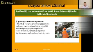 15-ÇALIŞMA ORTAMI GÖZETİMİ 2.BÖLÜM isg sınavlarına hazırlık