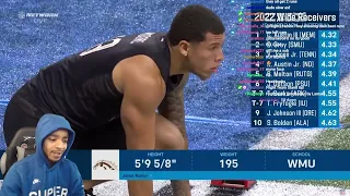 FlightReacts Wide Receivers Run the 40-Yard Dash at 2022 NFL Combine: Thornton hits 4.21 REACTION