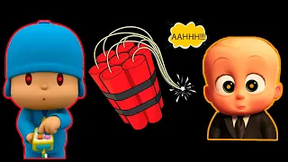 Pocoyo & Boss Baby "Fart and Blast" Sound Variations NEW😈