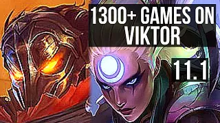 VIKTOR vs DIANA (MID) | 1300+ games, 1.3M mastery, 14/5/11 | KR Diamond | v11.1