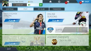 Playing fifa 16 on a samsung phone