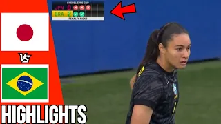 Brazil vs Japan | Highlights & Penalty Shootout | She Believes Cup 3rd Place | 09/04/24