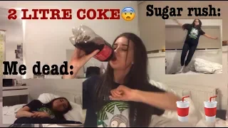 2 LITRE COKE CHALLENGE!😨 **sugar rush**