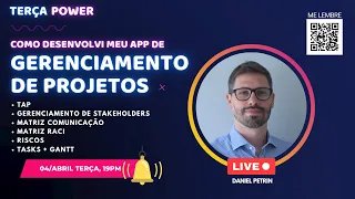 Power Apps - LIVE - Desenvolvimento do Aplicativo GERENCIAMENTO DE PROJETOS