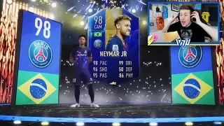 OMG 98 TOTS NEYMAR IN A PACK!! MY BEST PULL EVER!! FIFA 19