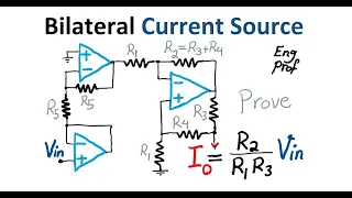 Bilateral Current Source (op amp example)