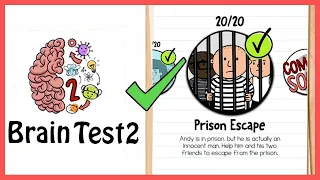 Brain Test 2: Tricky Stories Prison Escape All Level Completed With Subtitles.