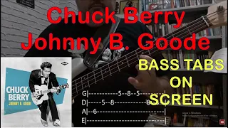 Chuck Berry - Johnny B. Goode (Simplified Bass Line) (#basscover with tabs)