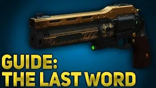 How to Use: The Last Word (Controller) - Destiny 2 Black Armory