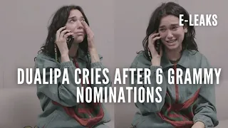 Dua Lipa Reacts & Cries After Getting 6 Grammy Nominations