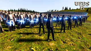 100 JOHN WICK GUARD 100,000 LASER KNIGHTS AGAINST 1,000,000 WEREWOLVES | Battle Simulator 2 | UEBS 2