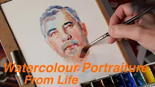 A Very Quick Watercolour Portrait From Life. But Did I Overdo The Detail At The End?