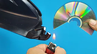 2 Smart Plastic Repair Techniques:  method using Compact disc! Easy way to repair broken plastic!