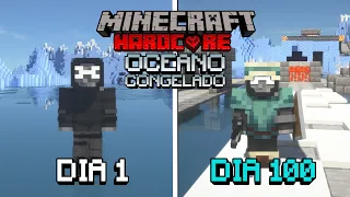 SOBREVIVÍ 100 Días en un OCEANO CONGELADO en Minecraft HARDCORE... Esto es lo que pasó