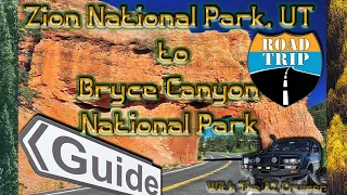 🏞️ Zion National Park to Bryce Canyon National Park, Utah - Guide + Road Trip Tour 2021 - POV - 4K