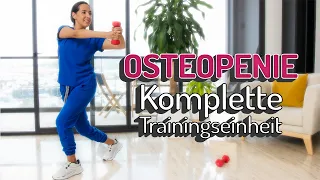 OSTEOPENIE: Komplette Trainingseinheit | Kraftübungen für den ganzen Körper | Training für Senioren