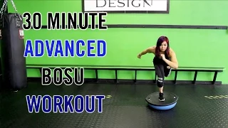 30 Minute ADVANCED Bosu Full Body HIIT Workout