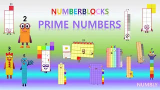 PRIME NUMBERS 1 to 100 - NUMBLY STUDY (with numberblocks)