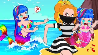 Where is the baby mermaid? The mermaid is not at home! Hilarious Cartoon Animation