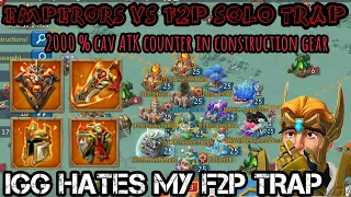 Kingdom EMPERORS came to DESTROY my F2p Solo Trap | FULL T5 Hits | Lords Mobile - Solo Trap !