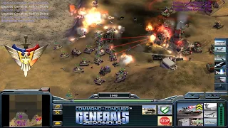 C&C Generals - Zero Hour: 1 vs. 7 - Laser vs. 7 Hard Tank (Titen World)