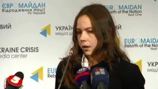 Vira Savchenko. Ukraine Crisis Media Center, 30th of October 2014