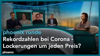 phoenix runde: Rekordzahlen bei Corona - Lockerungen um jeden Preis?