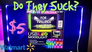 $5 LED Light Strips From Walmart - Do They Suck?