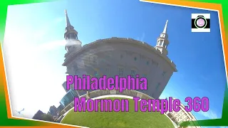 Mormon temple Philadelphia time lapse in 360