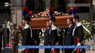 Addio Silvio Berlusconi, funerali di Stato in Duomo - La Vita in diretta - 14/06/2023