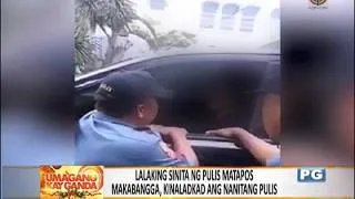 VIRAL: Driver kinaladkad ang nanitang pulis