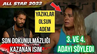 SURVİVOR SON DOKUNULMAZLIĞI KAZANAN TAKIM • 3. VE 4.ADAYIN İSMİNİ O SÖYLEDİ• NAGİHAN DELİRDİ