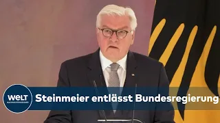 Bundespräsident Frank-Walter Steinmeier: Rede zur Entlassung des Merkel-Kabinetts