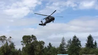 UH-60 Blackhawk lands as part of Cascadia Rising Part 5