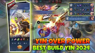 YIN DI BUFF MAKIN OP 100% WIN - TIPS ROTASI YIN HYPER 2024 - BEST BUILD YIN 2024 ~ mlbb