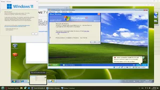 Installing Windows XP in Win 7 in Win 11