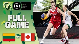 Lithuania v Canada | Women Semi-Final | Full Game | Crelan FIBA 3x3 World Cup 2022