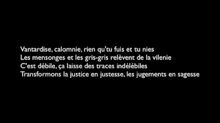 Sincère - Rohff (lyrics)